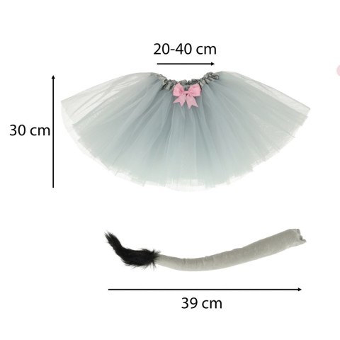 Kostium strój karnawałowy przebranie osiołek spódniczka opaska 6 elementów Kik Sp. z o. o. Sp. k.