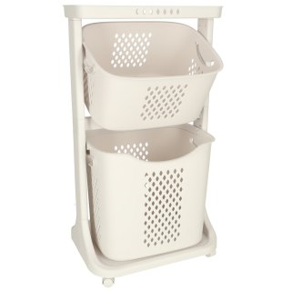 Pojemnik na zabawki kosz na ubrania organizer podwójny jeżdżący Kik Sp. z o. o. Sp. k.