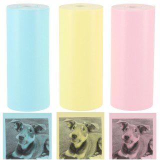 Rolki termiczne papier do drukarki aparatu 5,7cm x 3m 3 sztuki kolorowe Kik Sp. z o. o. Sp. k.
