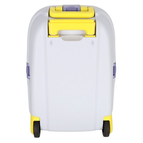 Walizka podróżna kabinowa dla dzieci na kółkach LED bagaż podręczny z imieniem żółty Kik Sp. z o. o. Sp. k.