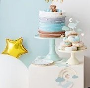 Dekoracje do muffinek babeczek - Wieloryb 11cm-13,5cm 7 sztuk Partydeco Sp. z o. o.