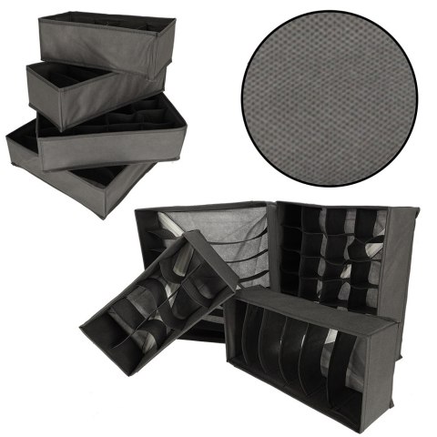 Organizer do szuflady na bieliznę skarpetki 4 sztuki Kik Sp. z o. o. Sp. k.