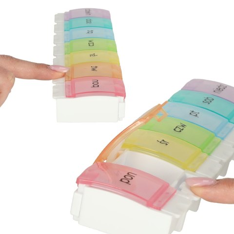 Pojemnik organizer na tabletki leki tygodniowy 7dni PL Kik Sp. z o. o. Sp. k.