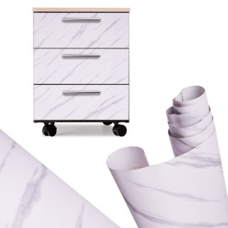 Folia rolka samoprzylepna okleina tapeta biały marmur - jazz 1,22x50m Kik Sp. z o. o. Sp. k.