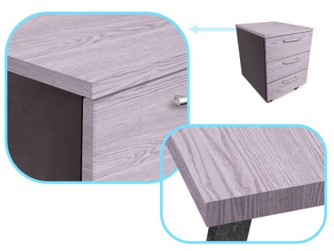 Folia rolka samoprzylepna okleina tapeta dąb srebrno-szary 1,22x50m Kik Sp. z o. o. Sp. k.