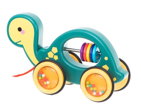 Żółwik do ciągania na sznurku zabawka sensoryczna mobilna grzechotka Kik Sp. z o. o. Sp. k.