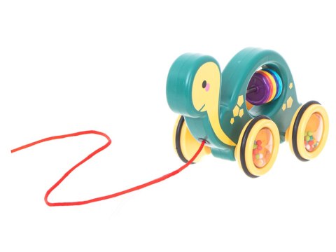 Żółwik do ciągania na sznurku zabawka sensoryczna mobilna grzechotka Kik Sp. z o. o. Sp. k.