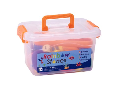 Kamyki kreatywne kolorowe układanka montessori 65 el. Kik Sp. z o. o. Sp. k.