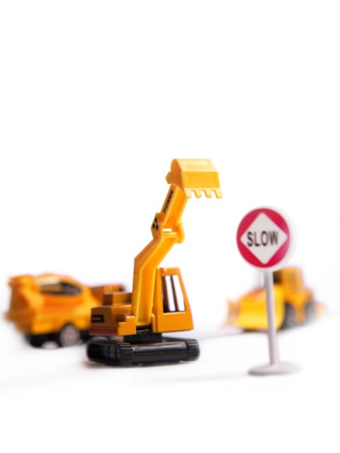 Transporter samolot rozkładany z autami + 3 auta pojazdy budowlane światła dźwięk Kik Sp. z o. o. Sp. k.