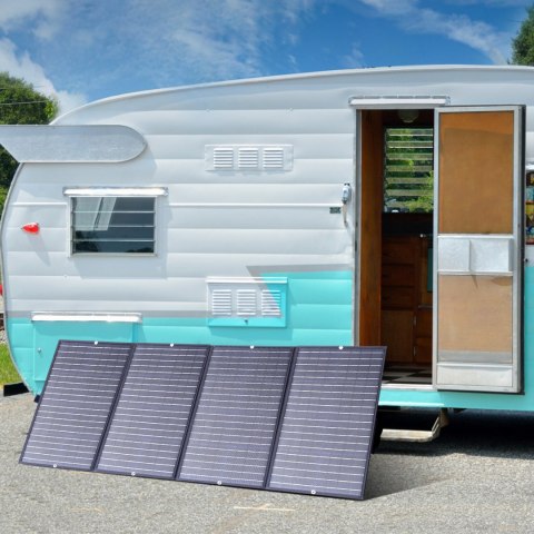 Ładowarka solarna słoneczna turystyczna składana 160W czarna CHOETECH