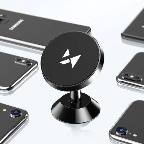 Uchwyt samochodowy na telefon na deskę rozdzielczą magnetyczny 360 czarny WOZINSKY