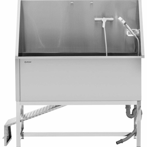 Wanna groomerska do kąpieli mycia psów zwierząt z rampą 122 x 56 x 142 cm Physa