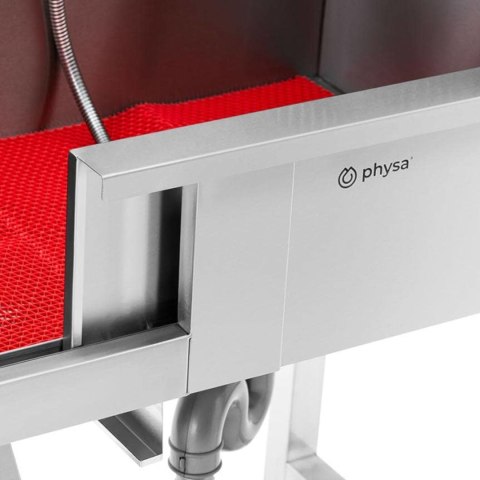 Wanna groomerska do kąpieli mycia psów zwierząt ze schodami 90 x 90 x 106 cm Physa