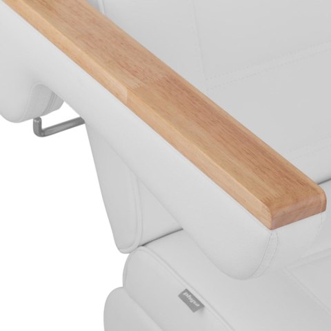 Fotel kosmetyczny do tatuażu masażu spa z pilotem SAN MARINO - biały Physa