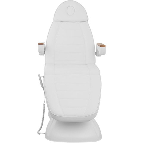 Fotel kosmetyczny do tatuażu masażu spa z pilotem SAN MARINO - biały Physa