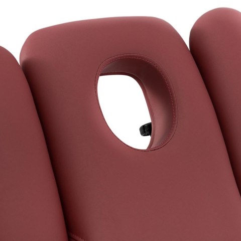 Łóżko stół kosmetyczny do masażu elektryczny 3 silniki 250 kg NANTES - bordowe Physa