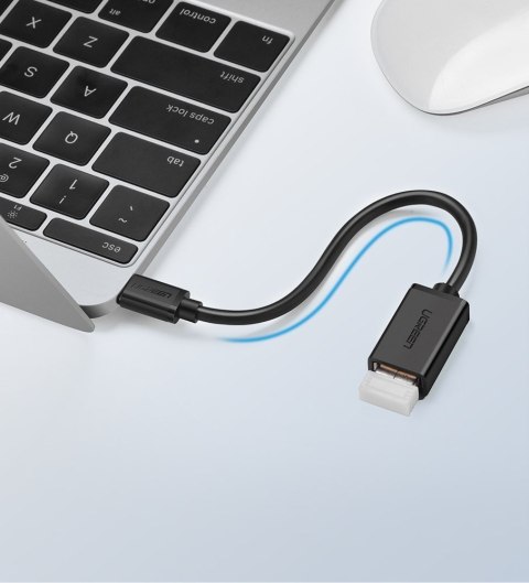 Adapter przejściówka kabel OTG z USB 3.0 na USB-C - czarny UGREEN
