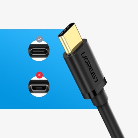 Adapter przejściówka kabel OTG z USB 3.0 na USB-C - czarny UGREEN