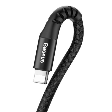 Kabel przewód do Iphone sprężynowy USB - Lightning Fish Eye 1m czarny BASEUS