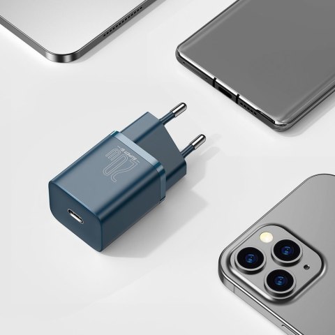 Super Si 1C szybka ładowarka USB-C 20W Power Delivery niebieski BASEUS