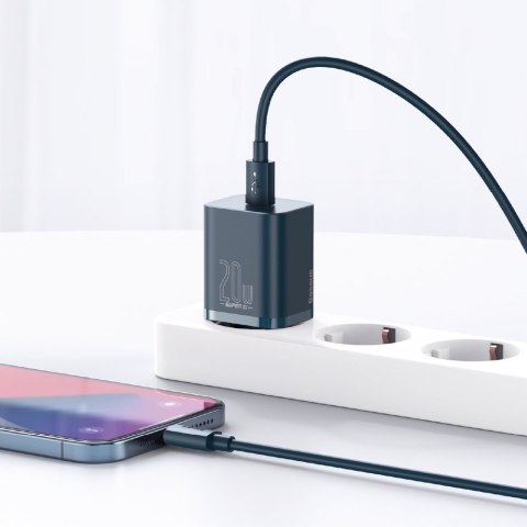Super Si 1C szybka ładowarka USB-C 20W Power Delivery niebieski BASEUS