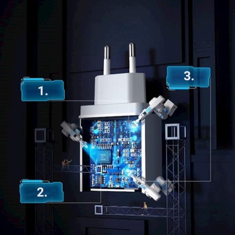 Szybka ładowarka sieciowa Quick Charge 3.0 18W 3A USB biały UGREEN