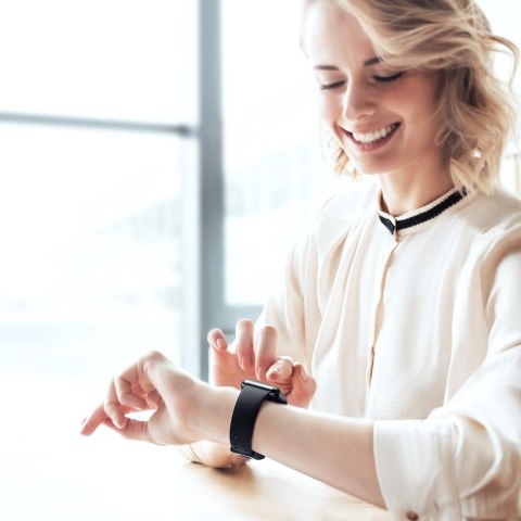 Pasek opaska bransoleta do Apple Watch 3/4/5/6/SE 38-40mm Slip-Thru czarny BASEUS