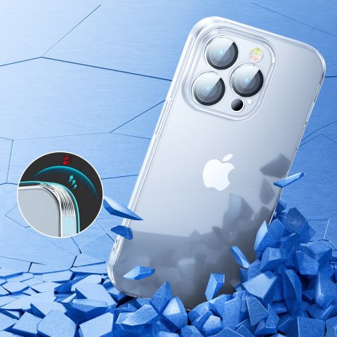 Case etui iPhone 14 Plus obudowa pokrowiec z osłoną na aparat przezroczysty 14Q JOYROOM