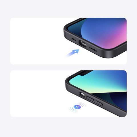 Elastyczne silikonowe etui na telefon do iPhone 14 Plus Protective Case czarny UGREEN