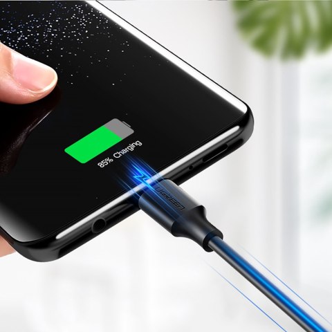 Kabel przewód przejściówka USB - USB-C Quick Charge 3.0 3A 0.25m czarny UGREEN