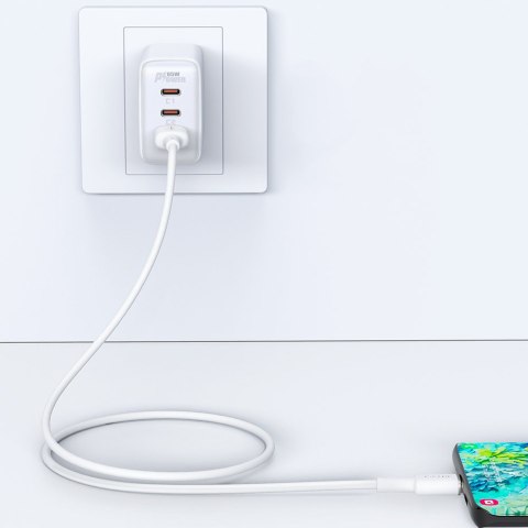 Kabel przewód USB - USB-C 3A 1.2m biały ACEFAST