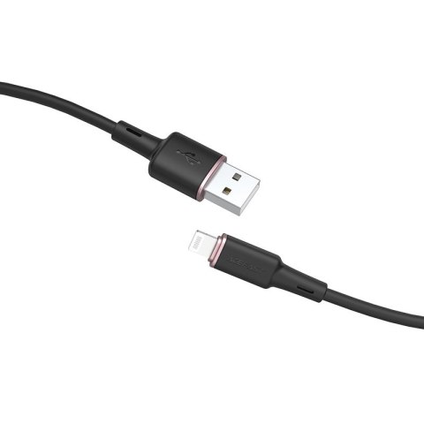 Kabel przewód do iPhone MFI USB - Lightning 2.4A 1.2m czarny ACEFAST