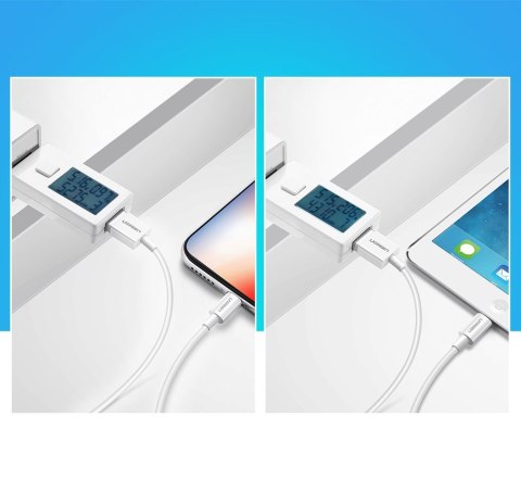 Kabel przewód do iPhone USB - Lightning MFI 1m 2.4A biały UGREEN