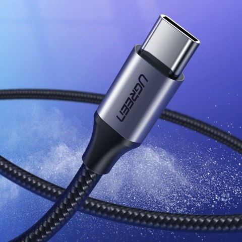 Kabel przewód w mocnym oplocie USB - USB-C QC 3.0 3A 2m szary UGREEN