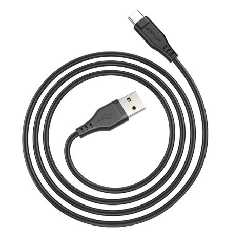 Kabel przewód do telefonu USB - USB-C 3A 1.2m czarny ACEFAST