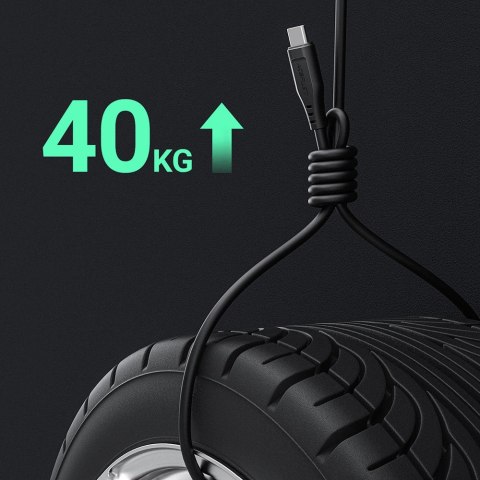 Kabel przewód do telefonu USB - USB-C 3A 1.2m czarny ACEFAST