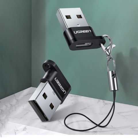 Przejściówka adapter gniazdo z wtyczki USB-C na USB czarny UGREEN