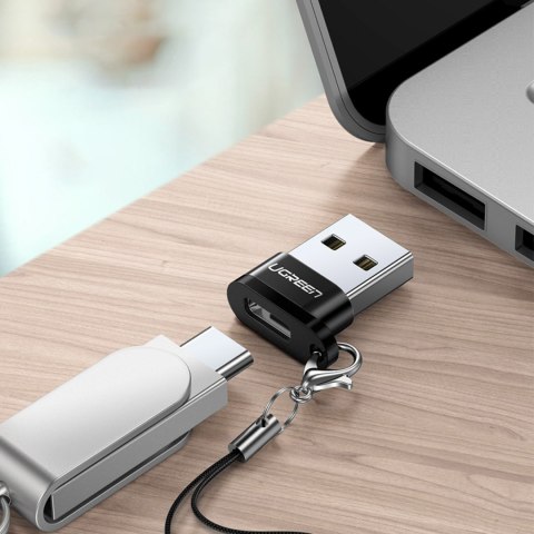 Przejściówka adapter gniazdo z wtyczki USB-C na USB czarny UGREEN