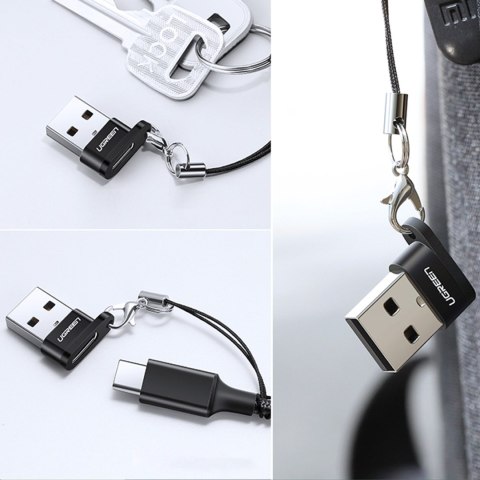 Przejściówka adapter gniazdo z wtyczki USB-C na USB czarny UGREEN
