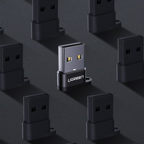 Przejściówka adapter gniazdo z wtyczki USB-C na USB czarny UGREEN