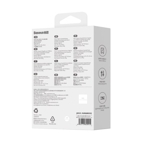 2w1 Regulowany stojak podstawka na telefon z lusterkiem Seashell Series beżowy BASEUS