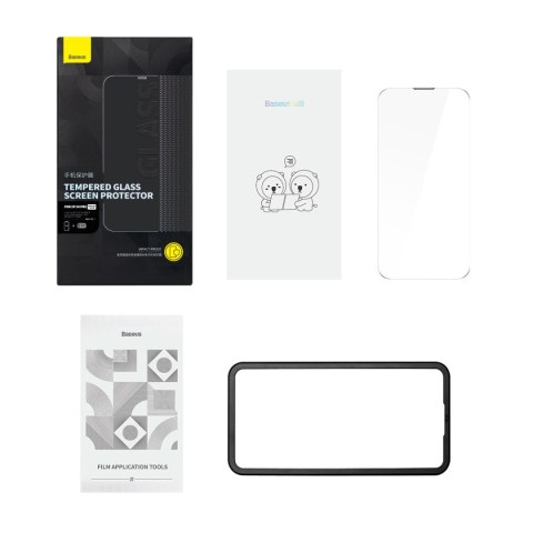 Szkło hartowane do iPhone 14 Pro na cały ekran z osłoną na głośnik 0.3mm BASEUS