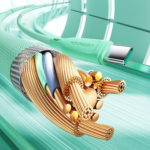 Kabel przewód Multi-Color Series USB-A - USB-C 100W szybki transfer 1m fioletowy JOYROOM