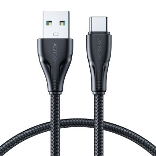 Kabel przewód Surpass Series USB - USB-C do szybkiego ładowania 3A 1.2m czarny JOYROOM