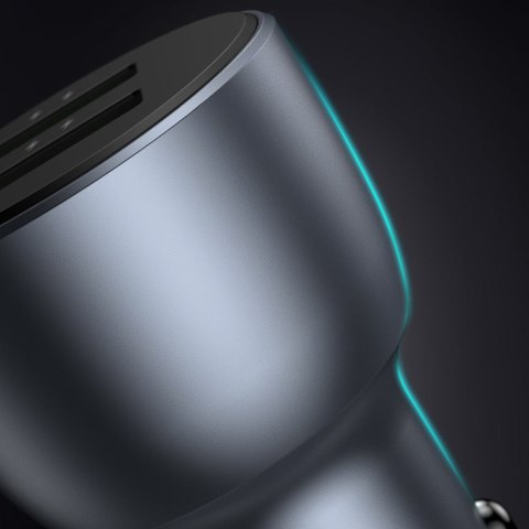 Szybka ładowarka samochodowa 2x USB 36W Quick Charge SCP FCP AFC szary UGREEN