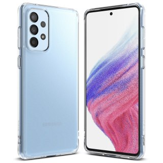 Etui pokrowiec z żelową ramką Galaxy A73 Fusion Matte półprzezroczysty Ringke