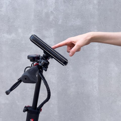 Etui na telefon z uchwytem na kierownicę do roweru motocykla hulajnogi czarny WOZINSKY