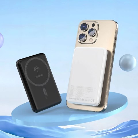 Powerbank 5000mAh magnetyczny z ładowarką indukcyjną MagSafe czarny DUDAO