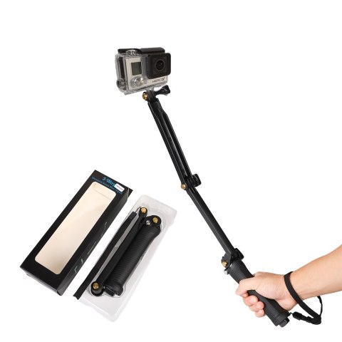 3w1 Uchwyt kijek Selfie stick statyw monopod do kamery GoPro HURTEL