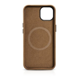 Skórzane etui iPhone 14 Plus magnetyczne z MagSafe Oil Wax Premium Leather Case jasny brąz ICARER
